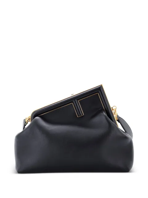 Fendi Pre-Owned First Bag Leather Medium clutch bag Black GYCSP2TTBCPKS0PU