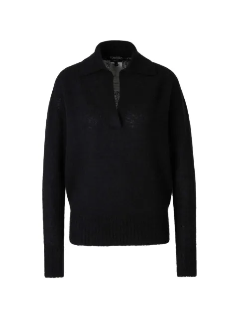 TOM FORD V-neck sweater Black MAK1440YAX1029