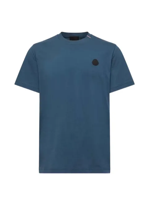 Moncler logo-patch T-shirt Blue L20918C0003689AYW