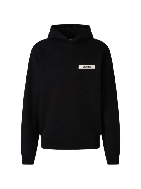 Jacquemus Le Hoodie Gros Grain hoodie Black HOM00247AJ00126