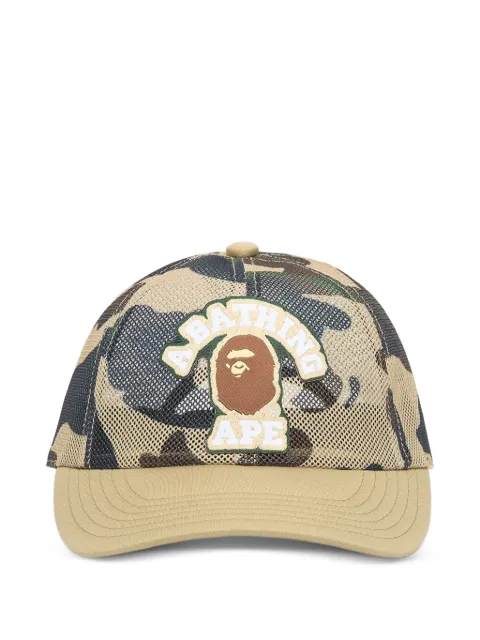 A BATHING APE® logo-patch baseball cap Neutrals 001CPM301010MYEL