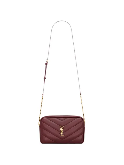 Saint Laurent LouLou quilted mini shoulder bag Red 869468AAEAX
