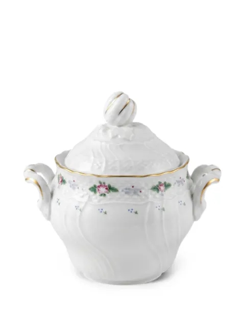 GINORI 1735 Vecchio Ginori floral-print sugar bowl White 6150