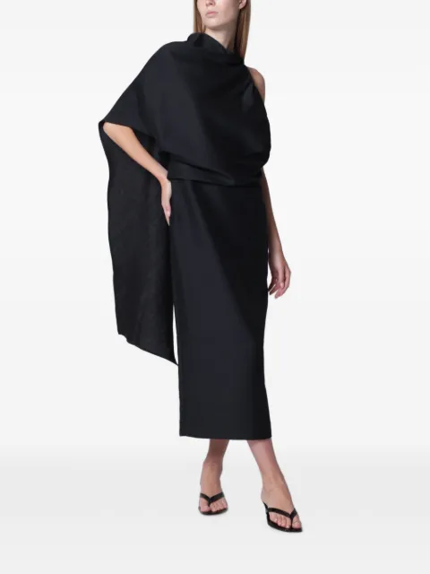 Róhe draped open-back midi dress Blue 42033143VI