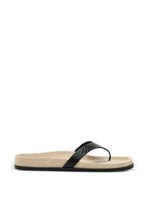 TOTEME Swift lizard-effect leather sandals Neutrals 263WAS0333LE0228
