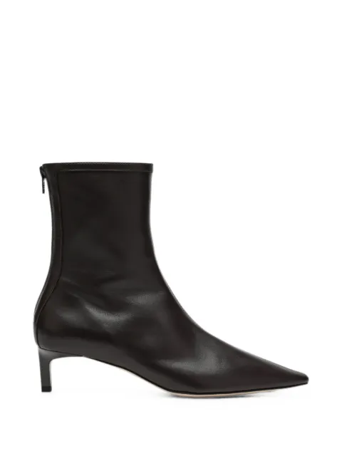 Dear Frances Fio pointed-toe leather ankle boots Brown TOPB05LE