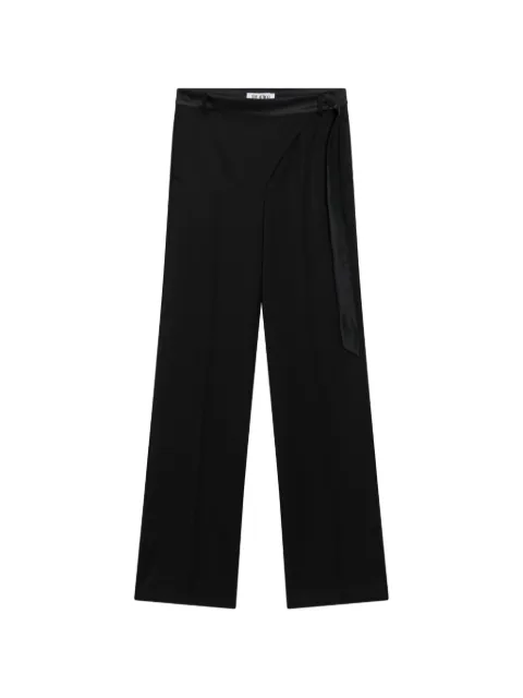 The Attico wrap-effect panel wool trousers Black 261WCP00308WWW065AA