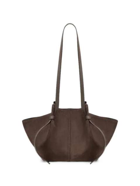 Yuzefi Mochi suede shoulder bag Brown MOCHISUE