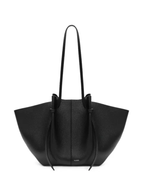 Yuzefi Mochile pebbled leather shoulder bag Black LARGEMOCHILE
