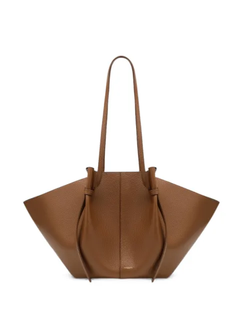 Yuzefi large Mochi grained leather tote bag Brown LARGEMOCHILE