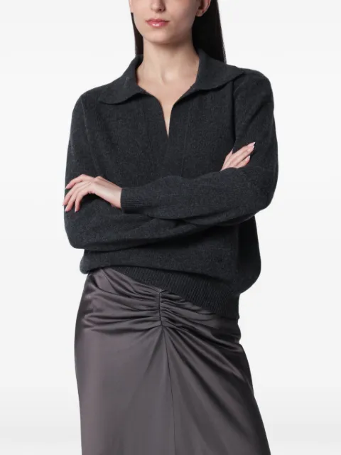 Victoria Beckham polo-collar sweater Grey 1326KJU007475AWO