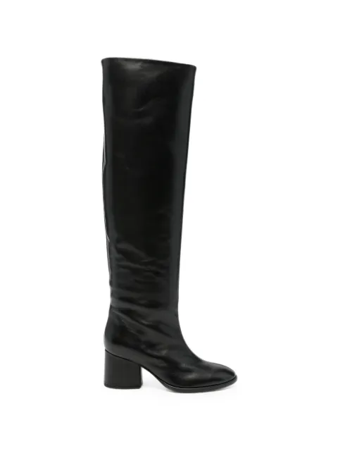 Aeyde block-heel knee-high boots Black A11KB0718002001226