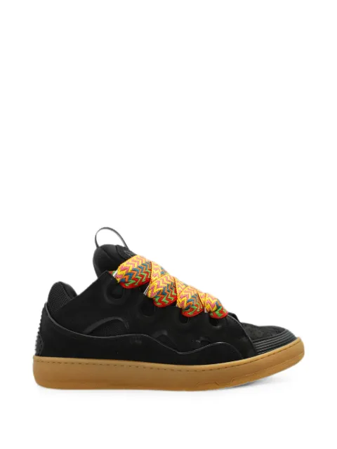 Lanvin Curb oversized-lace sneakers Black FUSKDK12DRA3P26F