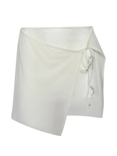 Bond-eye Maeve mesh wrap mini skirt Neutrals BOUND722PM