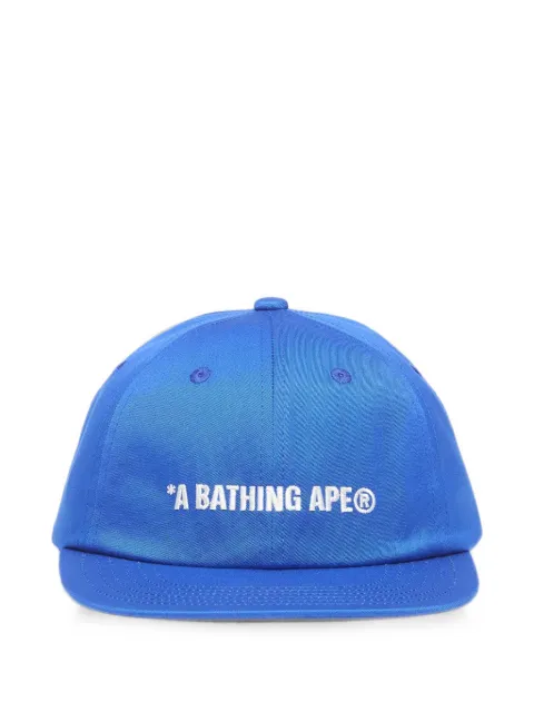 A BATHING APE® logo-embroidered panelled cap Blue 001CPM301007MBLU