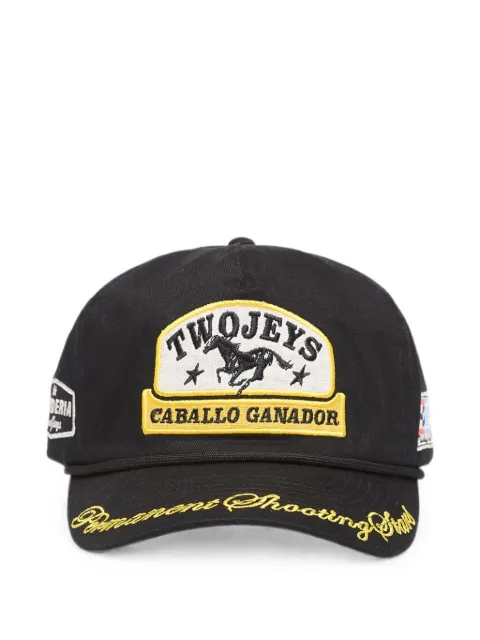 TWOJEYS Caballo Ganador logo-patch baseball cap Black 409415800