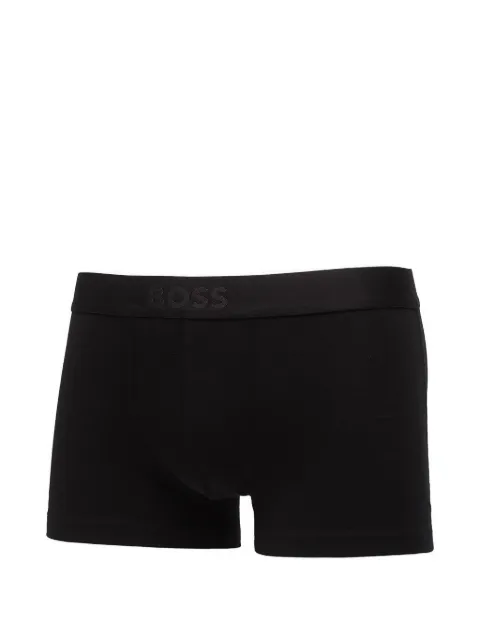 BOSS logo-waistband trunks (set of three) Blue 50549832