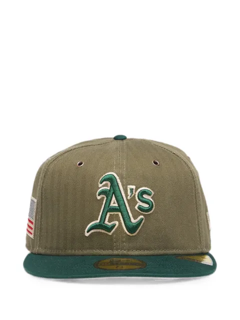 NEW ERA CAP 59FIFTY herringbone baseball cap Green 60916978