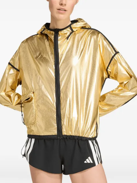 adidas Adizero Blaze reversible running jacket Gold KV6680