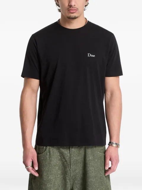 dime Classic logo-embroidered T-shirt Black DIMESU2651BLK