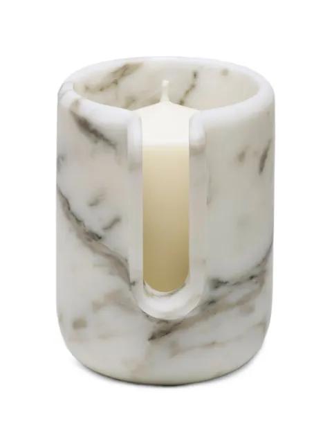 Editions Milano Kouki marble candle holder White NE2020
