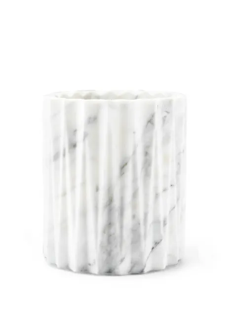 Editions Milano Fold marble basket White FH2015