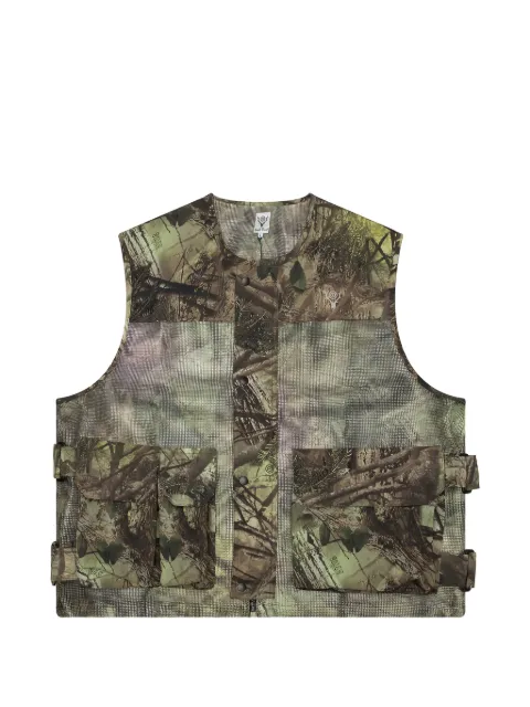 SOUTH2 WEST8 Armor camouflage-print gilet Green SX635B