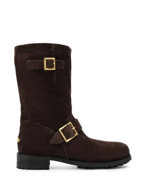 Jimmy Choo suede ankle boots Brown BIKERMIDSVV