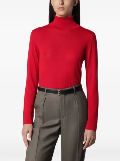 Róhe fine-knit turtleneck sweater Red 42023342WO