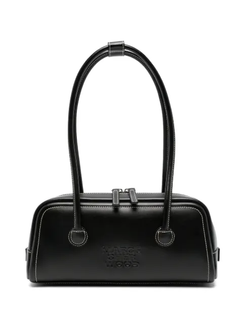 Marge Sherwood contrast-stitch logo-embossed tote bag Black M26431SB08PLBK