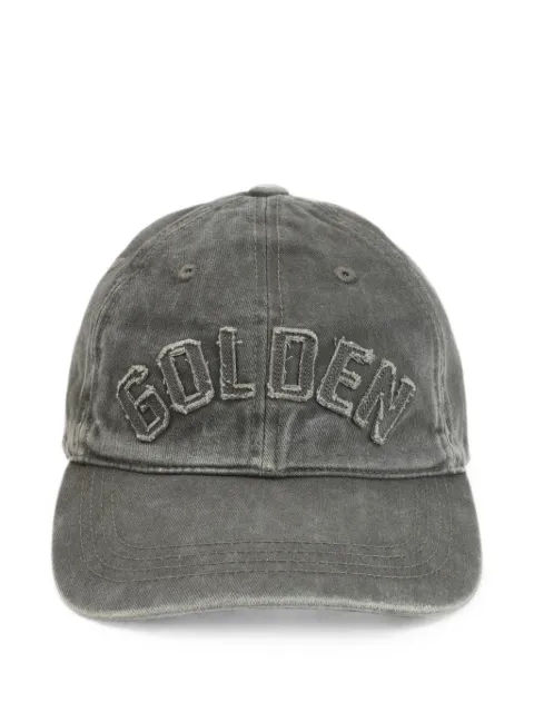 Golden Goose logo-patch baseball cap Green GUP02837P002734