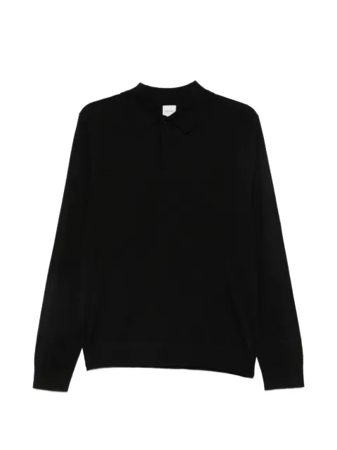 Paul Smith long-sleeve polo shirt Black M1R973ZW0315479