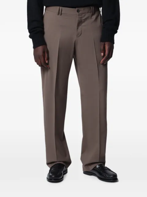 PT Torino pressed-crease tailored trousers Brown COAFJDB00FWDMA37