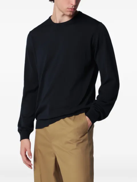 Roberto Collina crew-neck long-sleeve sweater Blue 263MYB01001