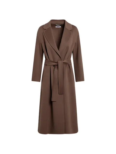 'S Max Mara belted wrap-style coat Brown ESTURIAWO