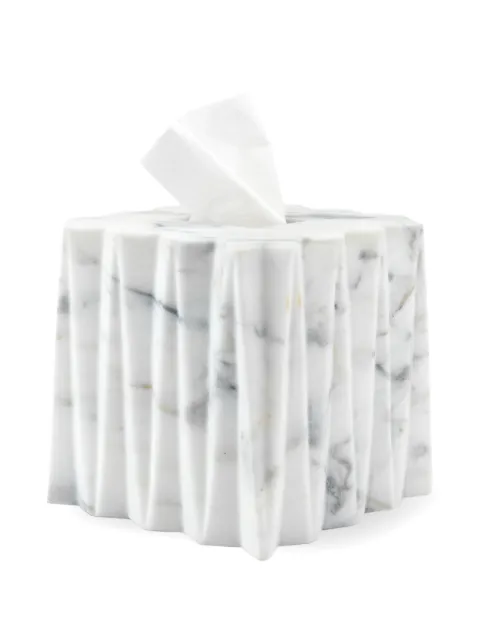Editions Milano Fold marble tissue box White FH2013