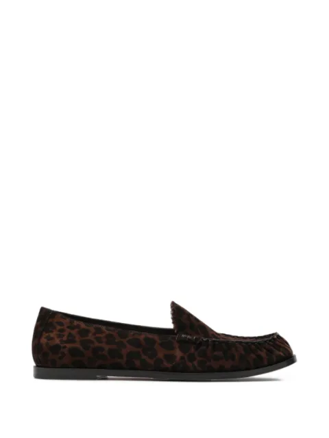 Aquazzura leopard-print loafers Brown CLGFLAM0PLD