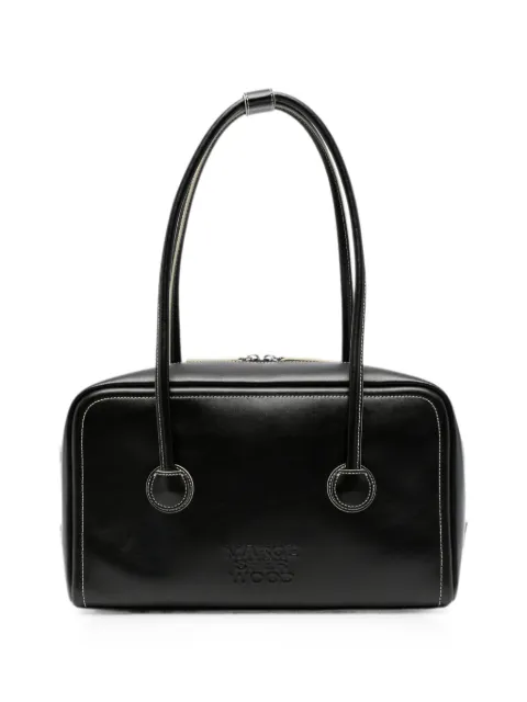 Marge Sherwood small logo-embossed leather shoulder bag Black M26431SB05PLBK