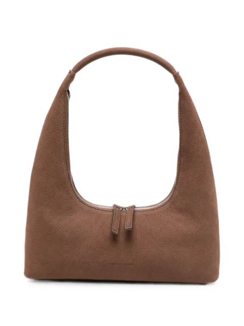Marge Sherwood logo-detail hobo-style shoulder bag Brown M26431SB02NBMN
