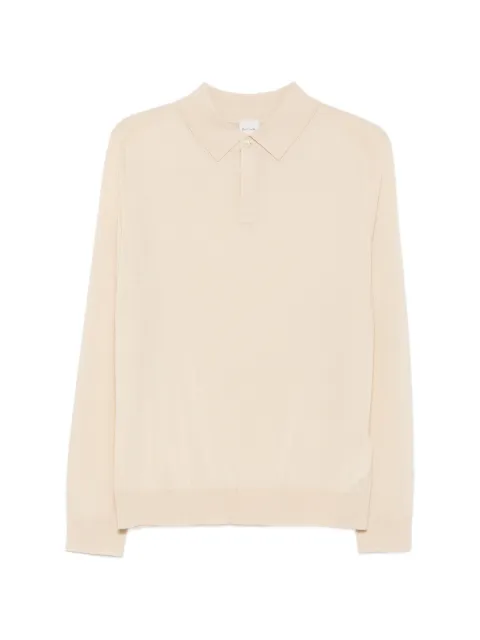 Paul Smith polo-collar long-sleeve sweater Neutrals M1R973ZW03154