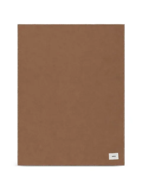 TEKLA blanket stitch blanket Brown LBKT318130X180WO
