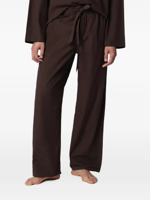 TEKLA drawstring-waistband pajama pants Brown PPLPANTS137CO