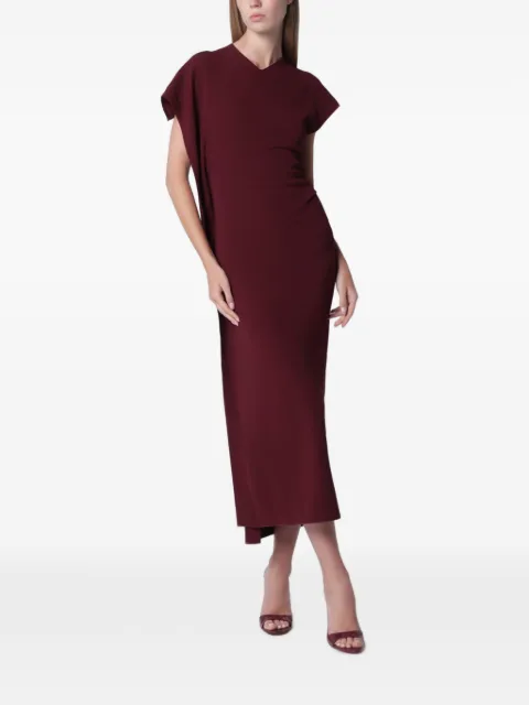 Victoria Beckham Victoria draped midi dress Red 1326WDR007380BVI