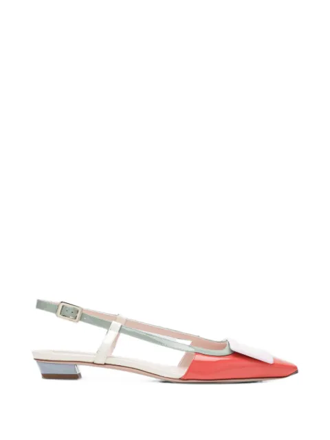 Roger Vivier Belle Vivier buckle-detail slingback pumps Orange RVW00725601D1P