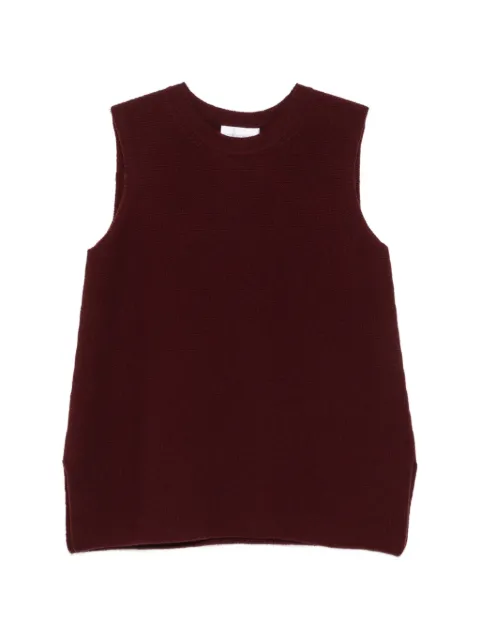 Christian Wijnants Kazeen crew-neck knitted top Red KAZEEN8990