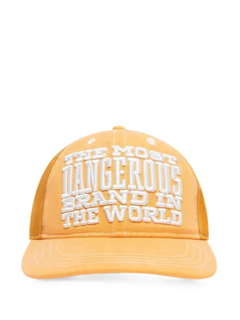 Denim Tears embroidered baseball cap Orange DT649