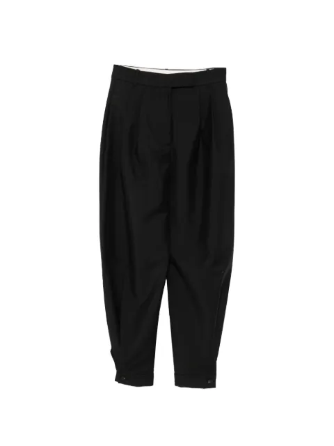 Róhe pleated button-cuff trousers Black 42030184