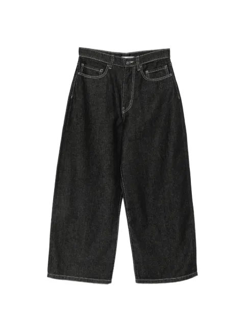 Christian Wijnants Pavia contrast-stitch wide-leg jeans Black PAVIA8951