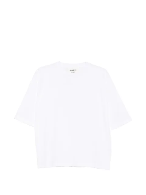Róhe crew neck short-sleeve T-shirt White 82020096
