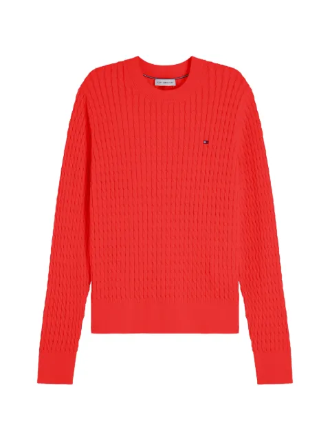 Tommy Hilfiger cable-knit sweater Red WW0WW44993